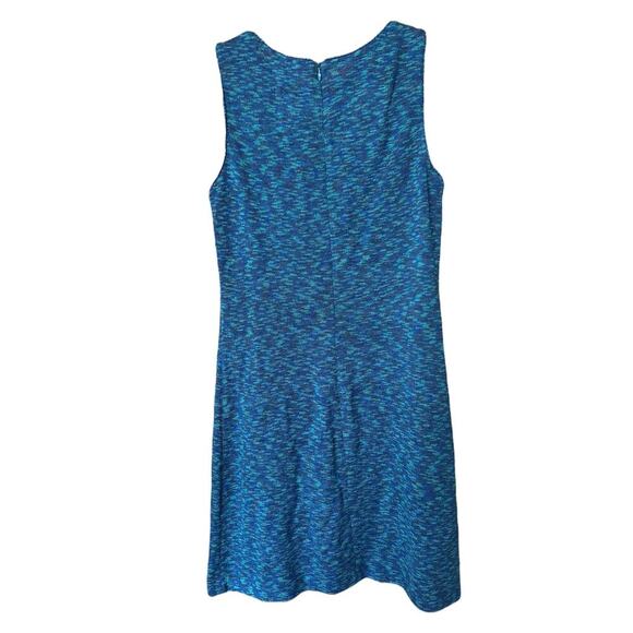 Vintage St. John Collection by Marie Gray Sleeveless Blue Knit Dress Size 4 - Picture 2 of 6